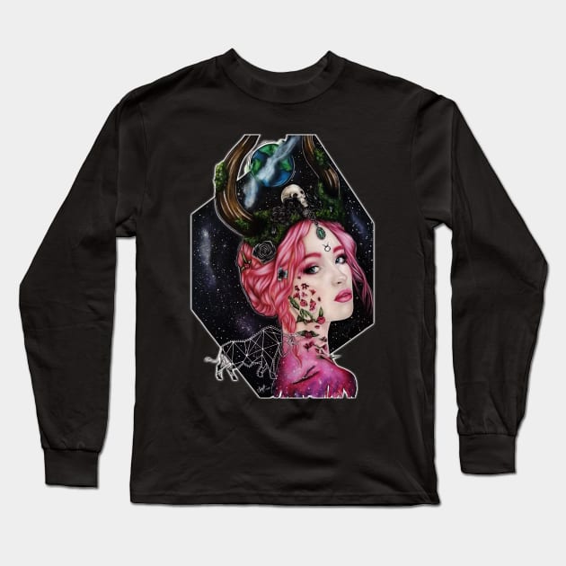 The Bull Goddess Long Sleeve T-Shirt by Prettielilpixie